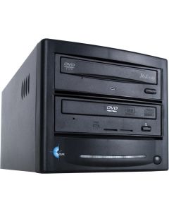 EZ DUPE 1 to 1 DVD/CD Disc Copy Duplicator - Video & Audio Media Disc Copier GS1SAMB (Black)